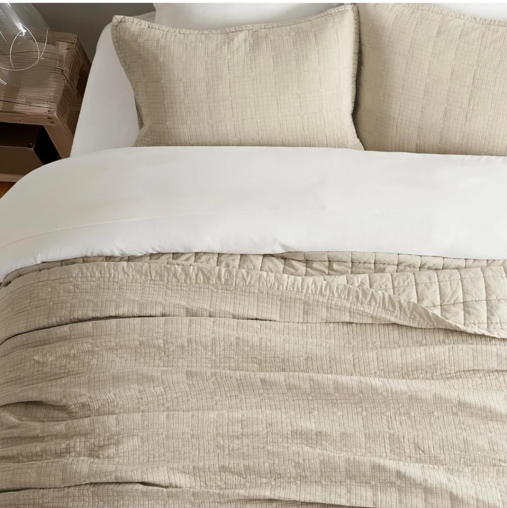 EVERGRACEHOME Stonewashed Cotton Quilt Set King Size, Ultra Soft Oversized Bedsp